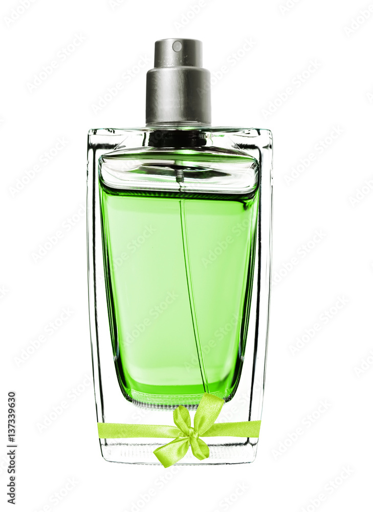 perfume in beautiful bottle isolated on white perfume in beautiful bottle isolated on white