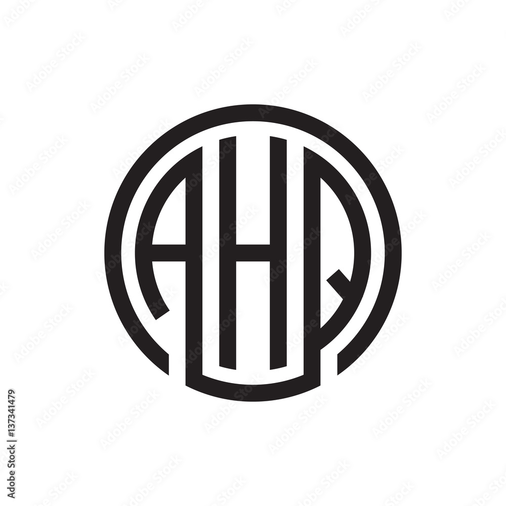 initial three letter logo circle black initial three letter logo circle black