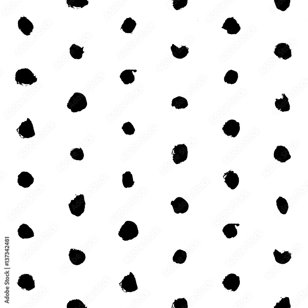 Pattern grunge hand-drawing with a dry brush in black ink made of geometric shapes, strokes. Seamless vector that can be used for printing onto fabric, paper printing, backgrounds in graphic design Pattern grunge hand-drawing with a dry brush in black ink made of geometric shapes, strokes. Seamless vector that can be used for printing onto fabric, paper printing, backgrounds in graphic design