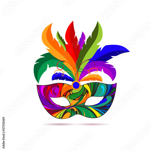 Carnival mask. Vector illustration.