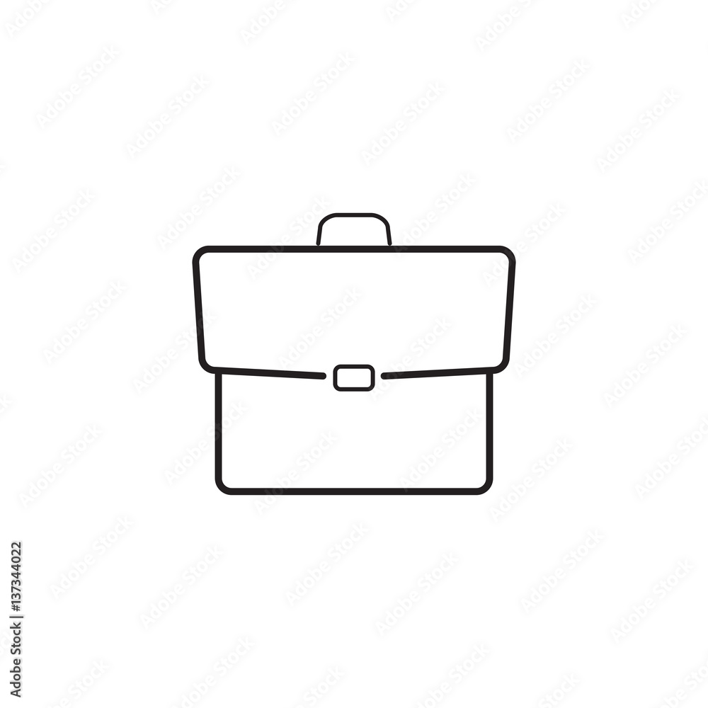 briefcase line icon, portfolio outline vector logo illustration, linear pictogram isolated on white briefcase line icon, portfolio outline vector logo illustration, linear pictogram isolated on white
