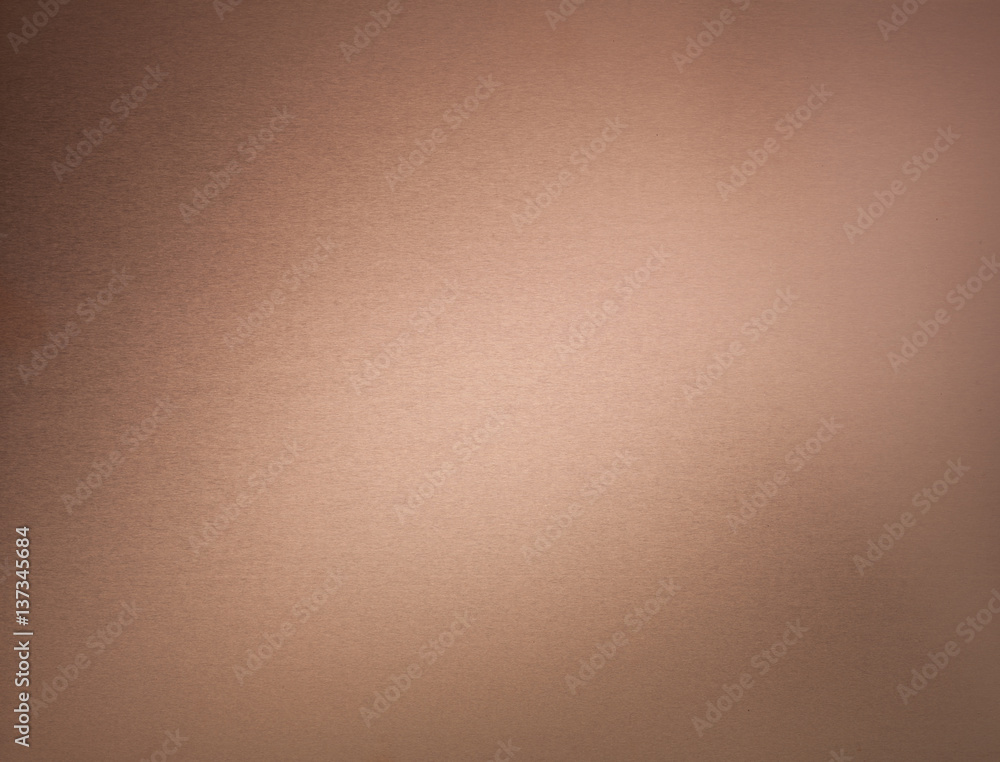 Copper red, blank metal sheet, texture closeup Copper red, blank metal sheet, texture closeup