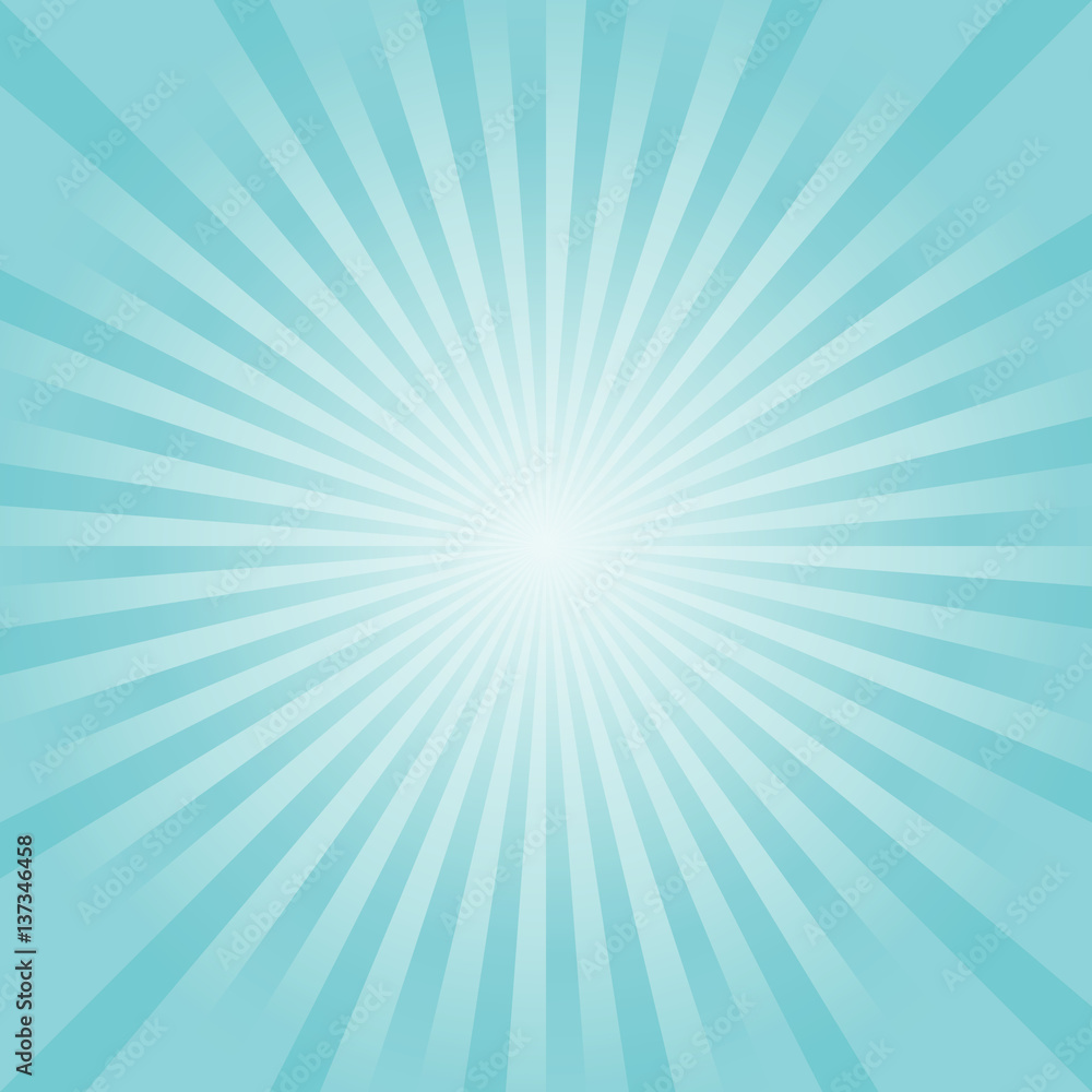 Abstract background. Soft Light Blue Turquoise rays background. Vector Abstract background. Soft Light Blue Turquoise rays background. Vector
