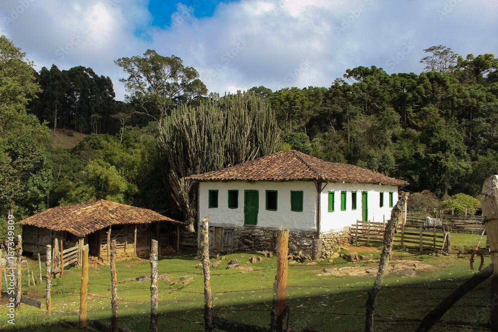 Old Portuguese colonial house in the city of Goncalves (Minas Gerais - Brazil) Old Portuguese colonial house in the city of Goncalves (Minas Gerais - Brazil)