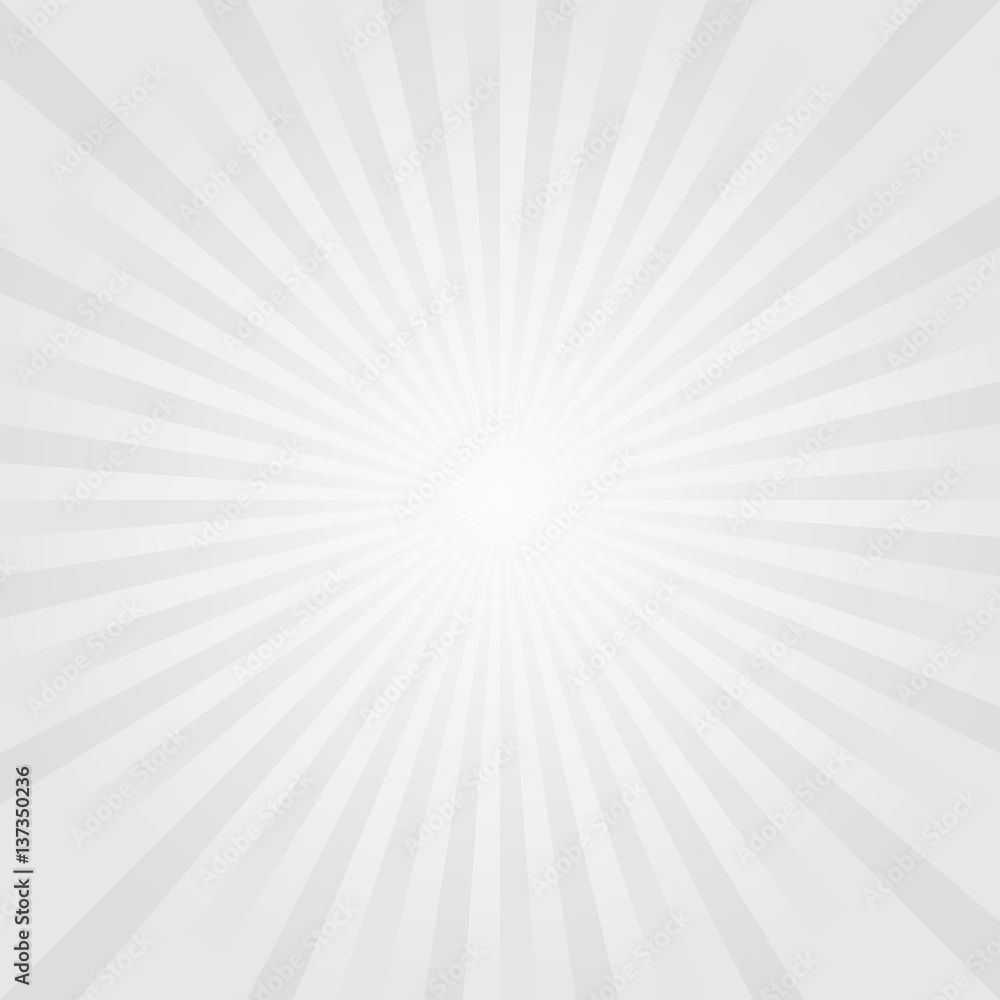 Fototapeta premium Abstract light Gray rays background. Vector