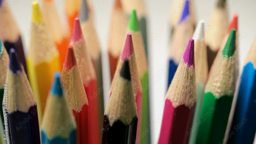 colored pencils shot on macro lens colored pencils shot on macro lens