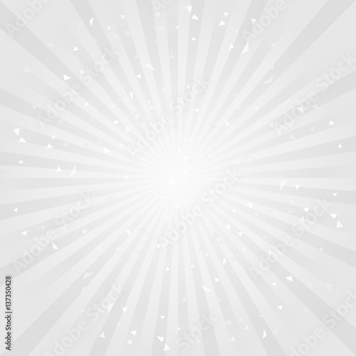 Scratched Abstract background. Soft Gray rays background. Vector
