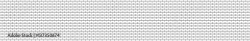 Panorama black and white structural brick seamless wall