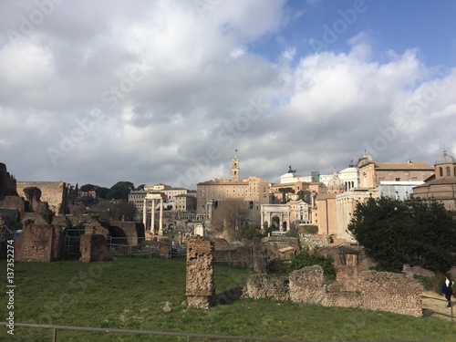 Vista dei Fori Imperiali, Roma, Italia