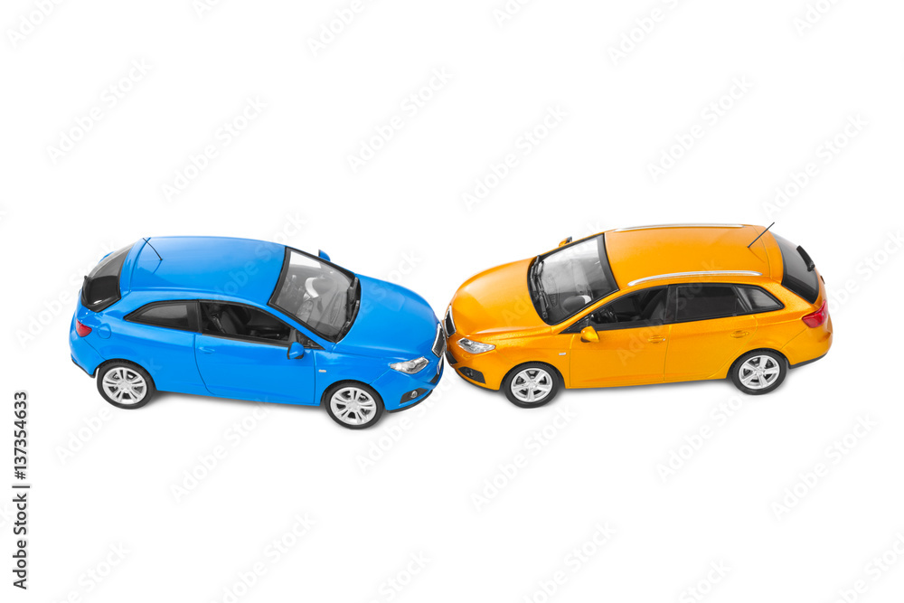 Fototapeta premium Crash toy cars