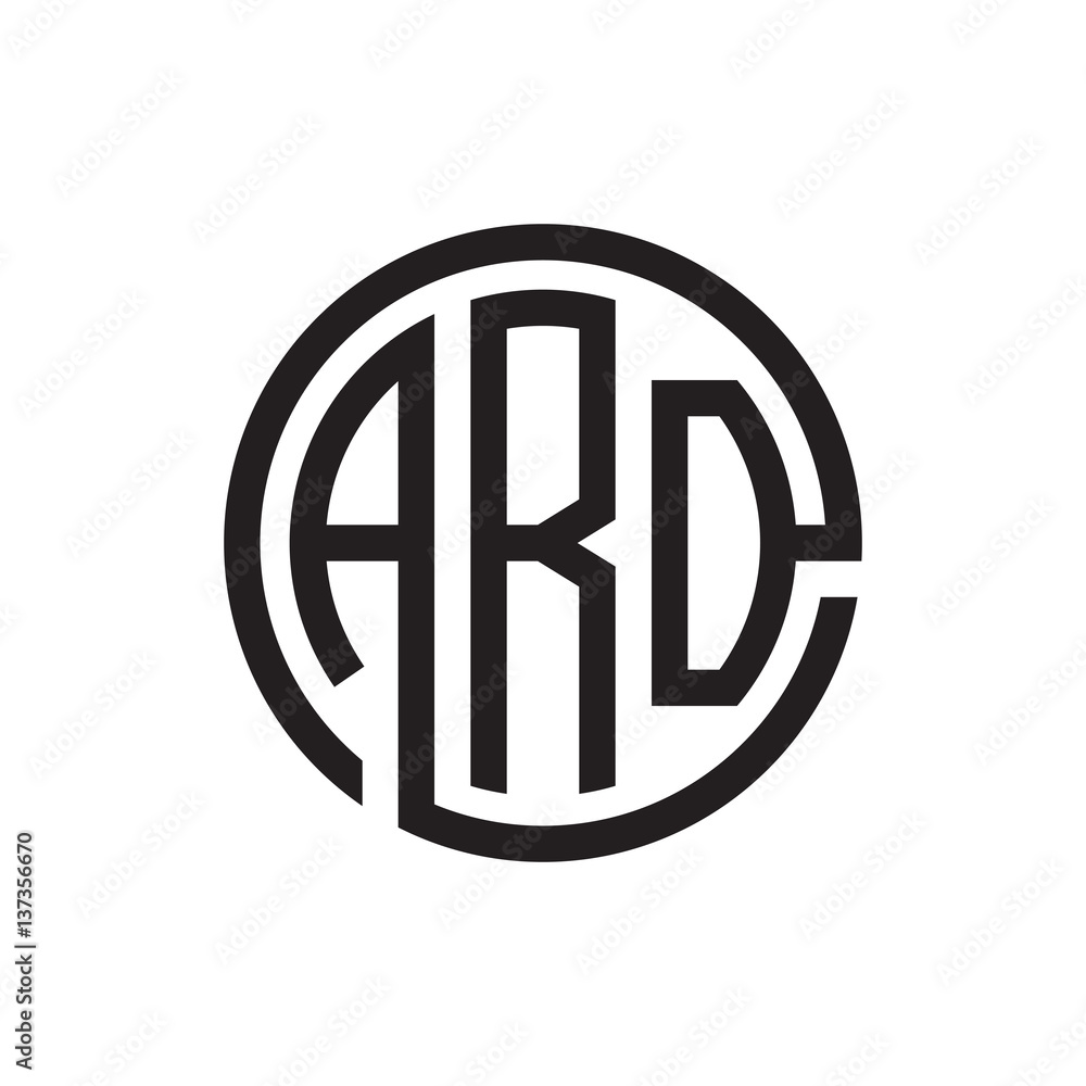 initial three letter logo circle black initial three letter logo circle black