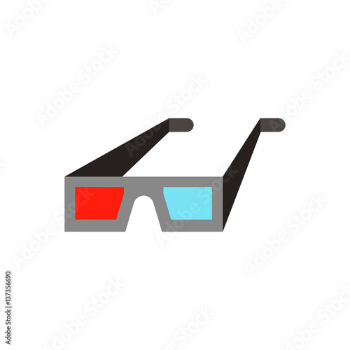 3d cinema glasses icon