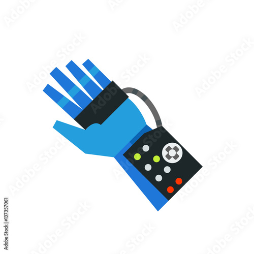 Power glove vector icon