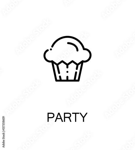 Party flat icon