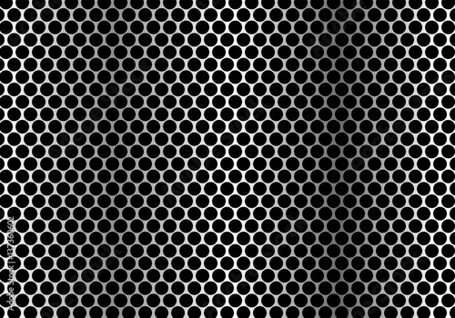 Abstract metal circle mesh pattern background texture vector illustration.