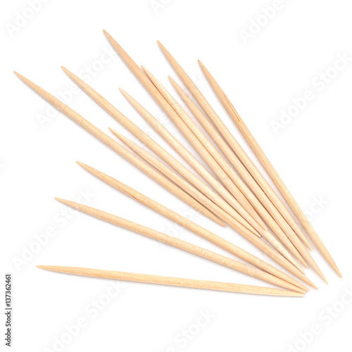 Toothpicks, cocktail sticks. Wood.