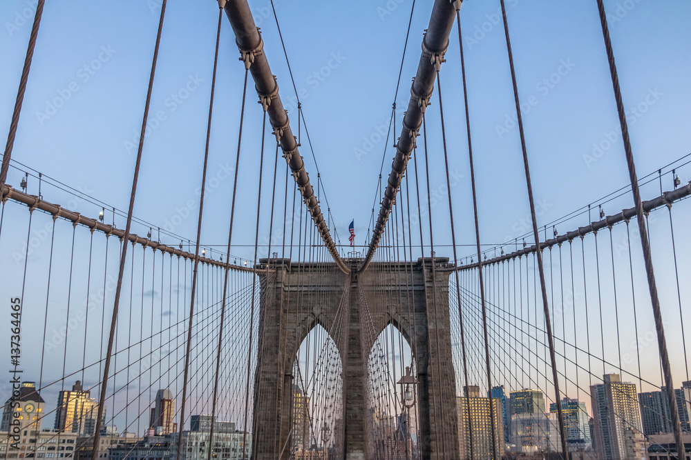 Fototapeta premium The Brooklyn Bridge - New York, USA