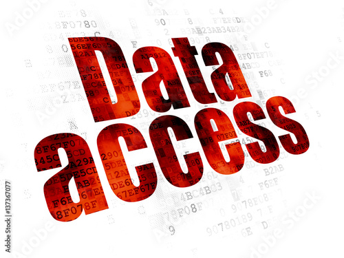 Data concept  Data Access on Digital background