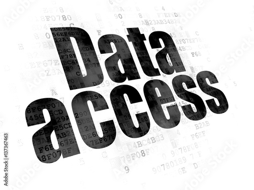 Information concept  Data Access on Digital background