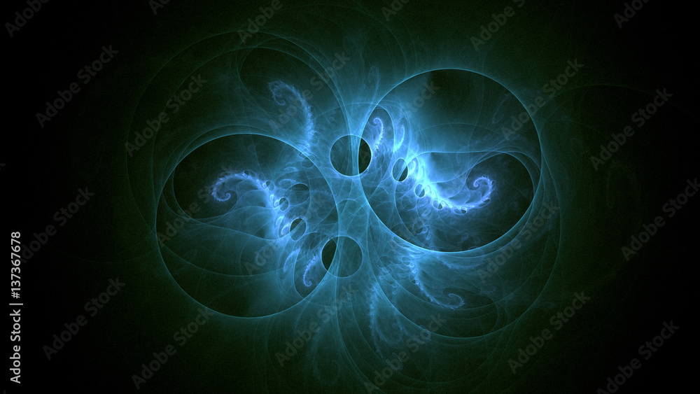 3D rendering abstract fractal light background 3D rendering abstract fractal light background