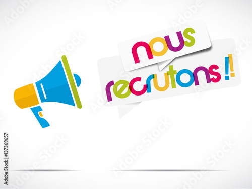 mégaphone : nous recrutons