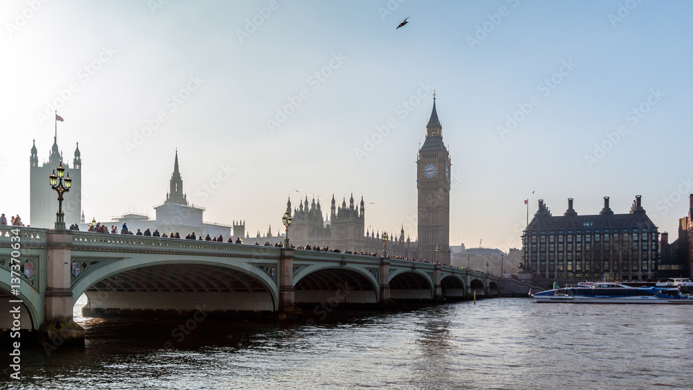 Fototapeta premium Westminster Bridge and Big Ben