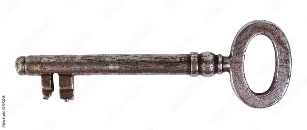 Φωτογραφία Skeleton key isolated on white
