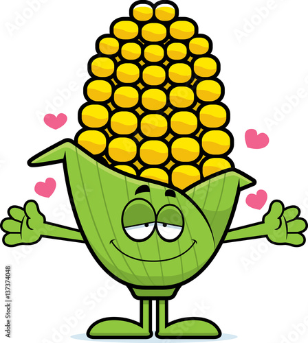 Cartoon Corn Hug