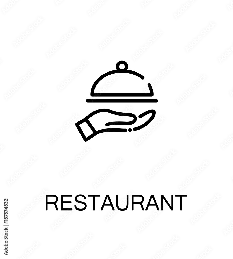 Restaurant flat icon Restaurant flat icon