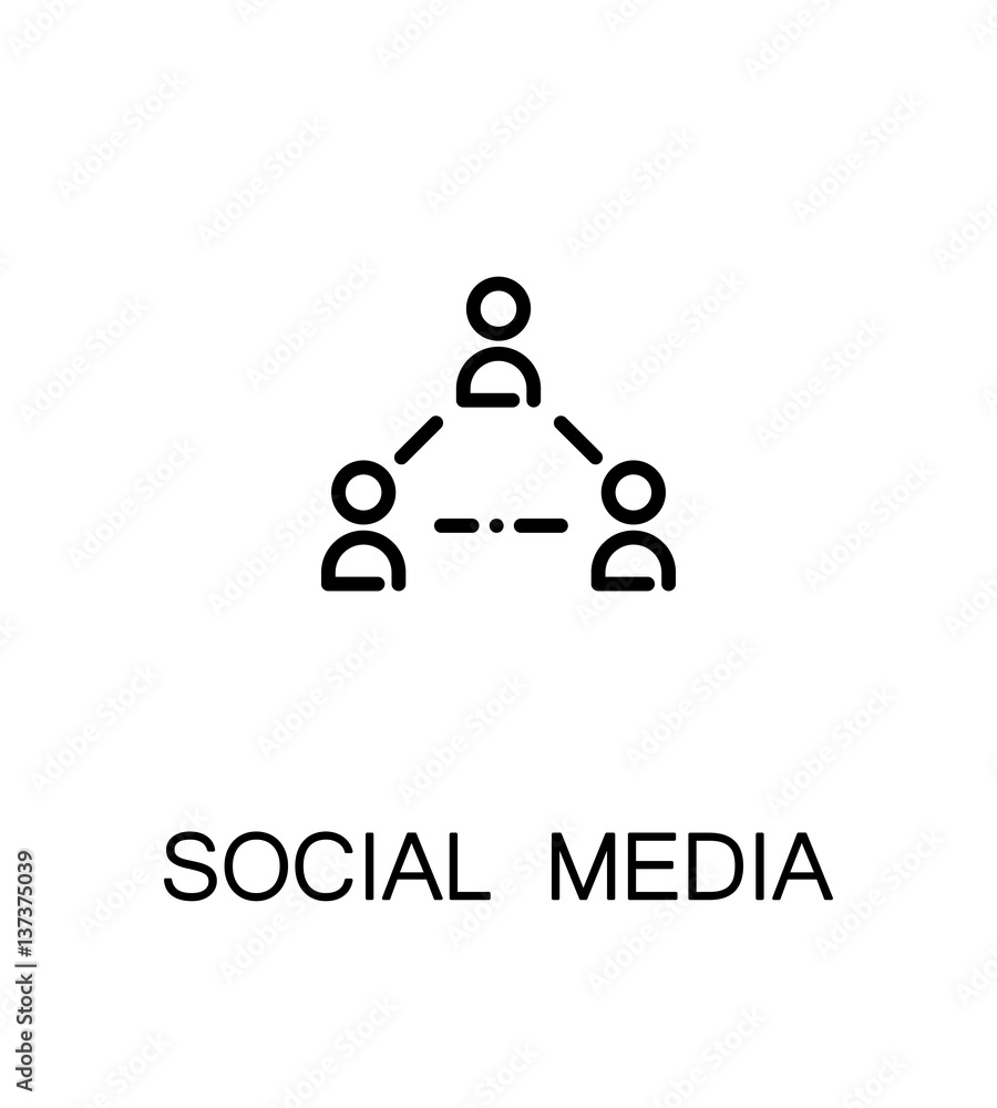 Social media icon. Social media icon.