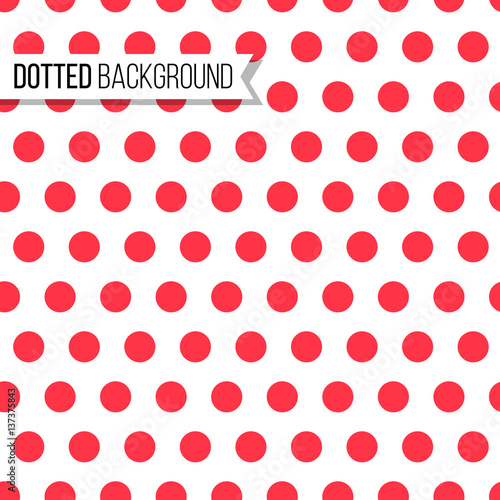Polka dot seamless pattern. Vector illustration. Texture design for background