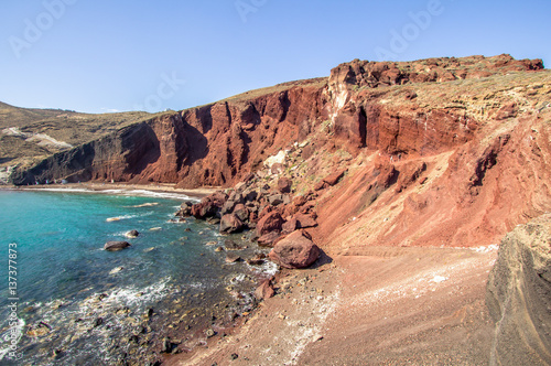 Red beach, Santorini, Greece