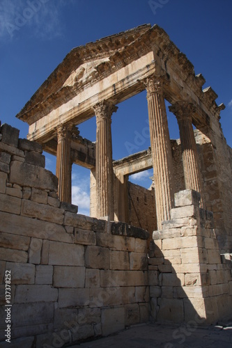 The ruins of the ancient city.