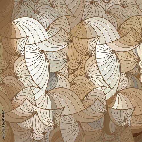 Vector wave background of doodle hand drawn lines