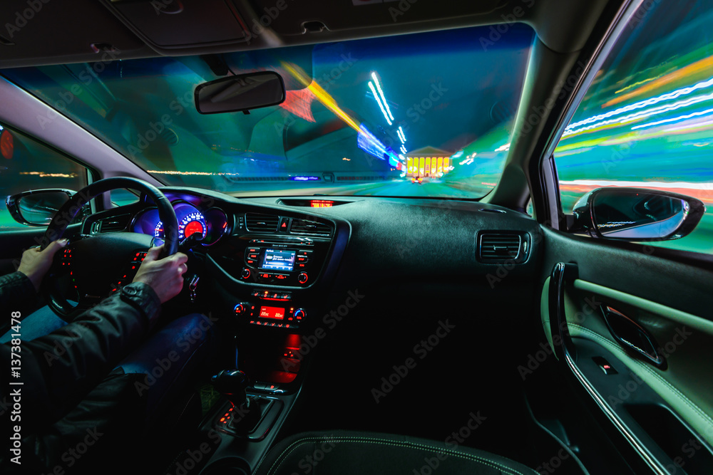 DRIVING IN THRU NIGHT