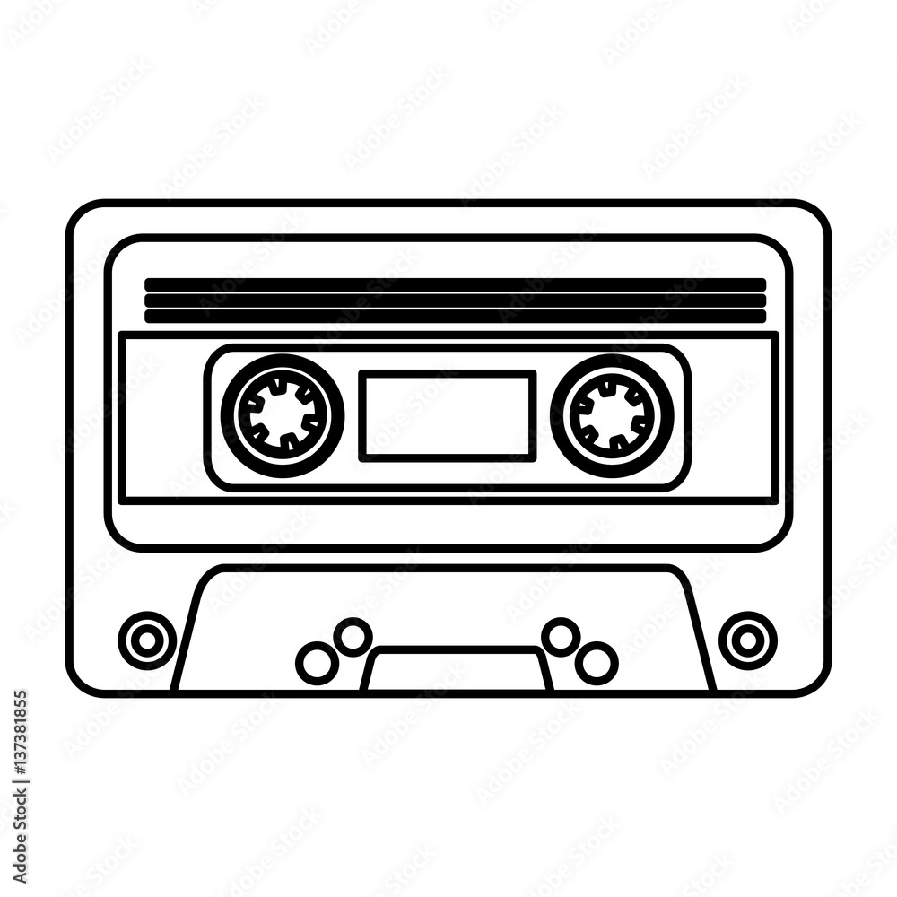 cassette music old fashion vector illustration design cassette music old fashion vector illustration design