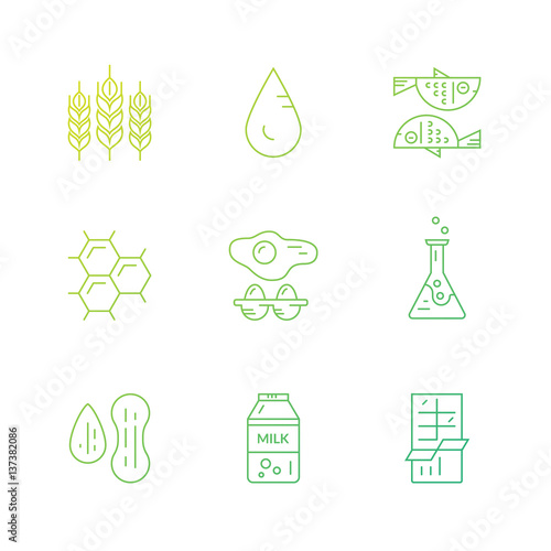 Food Allergens Icons