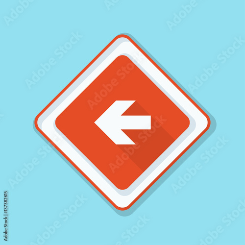 Left Arrow Sign illustration