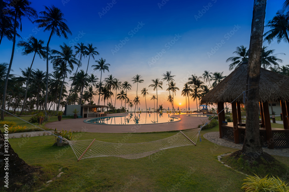 Fototapeta premium entspannen in der Hängematte