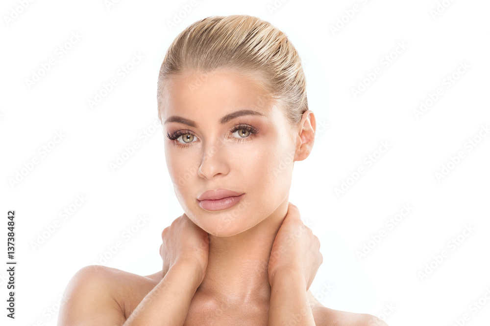 Beauty woman portrait in studio. Beauty woman portrait in studio.