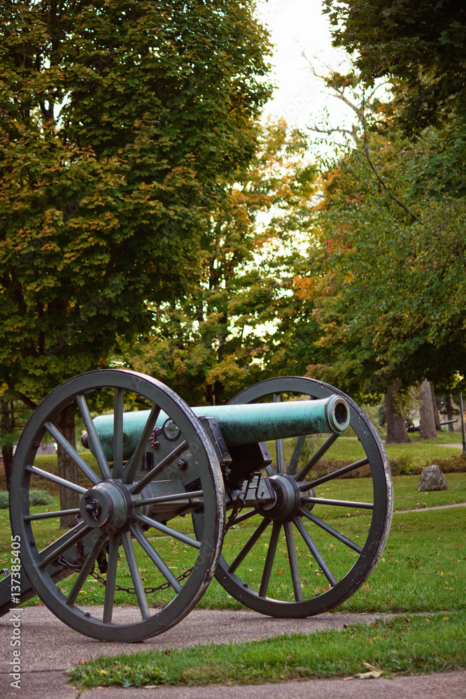 Historical cannon in Galena, Illinois