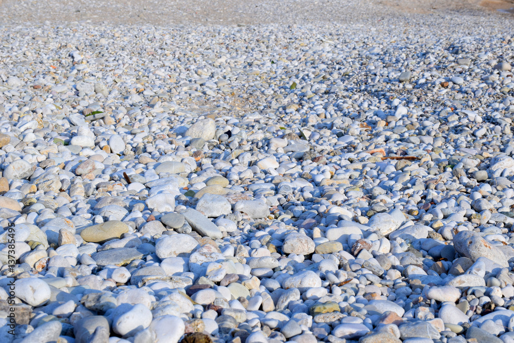 Beach stones texture
