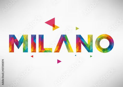 Geometric Milano City Vector Design