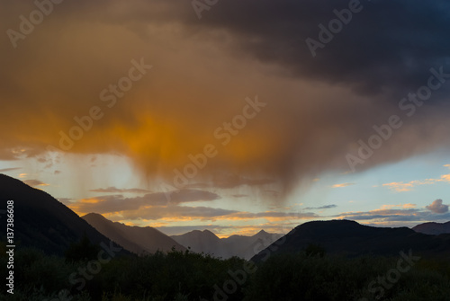 Mountain Sunset Virga