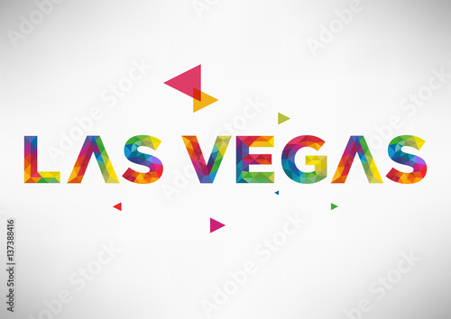 Geometric Las Vegas City Vector Design