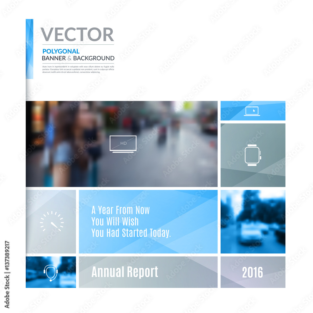 Naklejka premium Business vector design elements for graphic layout. Modern abstr