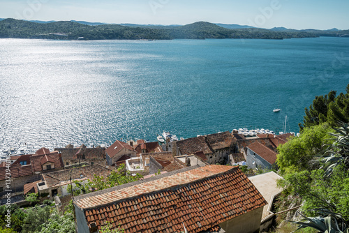 Panoramic view over Sibenik city, Croatia