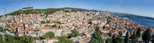 Panoramic view over Sibenik city, Croatia