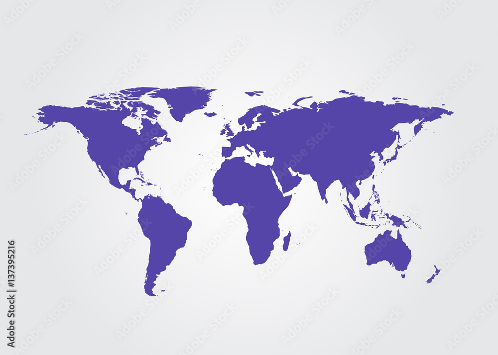 Outline map of world. vector illustration. Outline map of world. vector illustration.