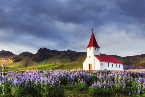 Lutheran church in Vik. Iceland.